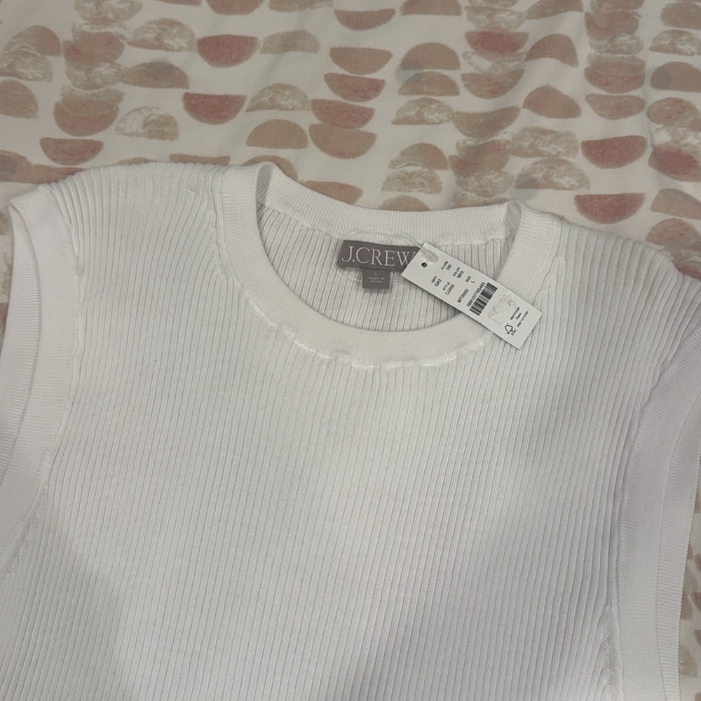 J. Crew Ruffle Trim Ribbed Tank *NWT* - Picture 6 of 7